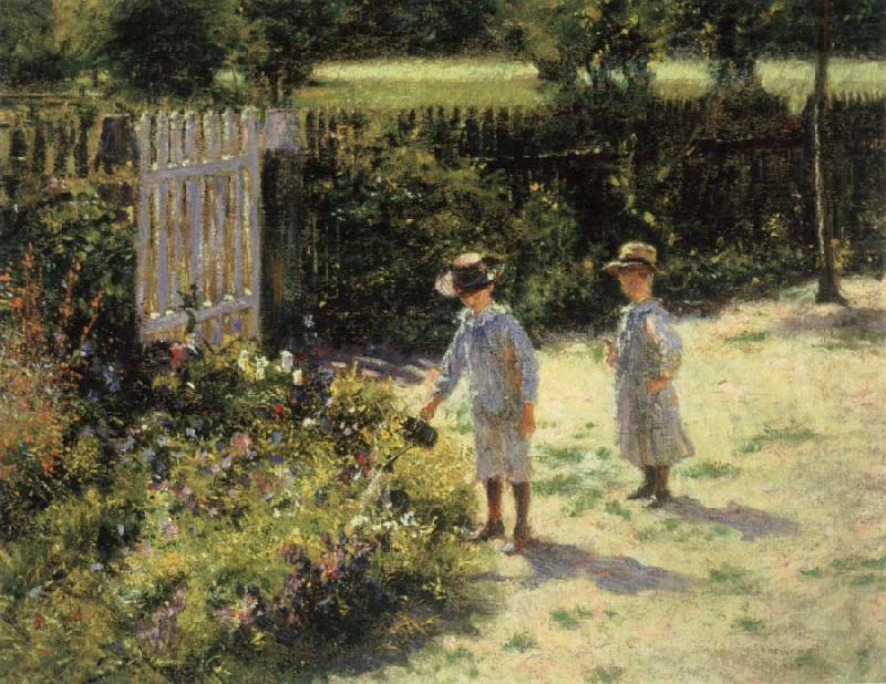 Wladyslaw Podkowinski Children in the Garden china oil painting image